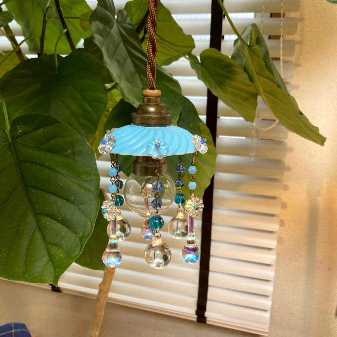 ミニシャンデリア 19世紀 フランス オパールセント アンティーク 超