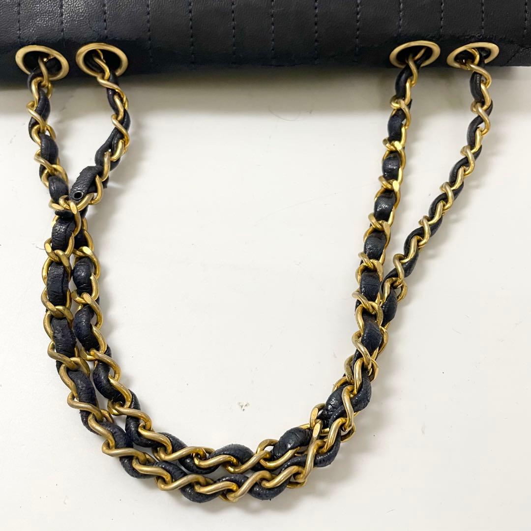 らら様専用シャネル マドモワゼル ラムスキン ターンロック チェーン