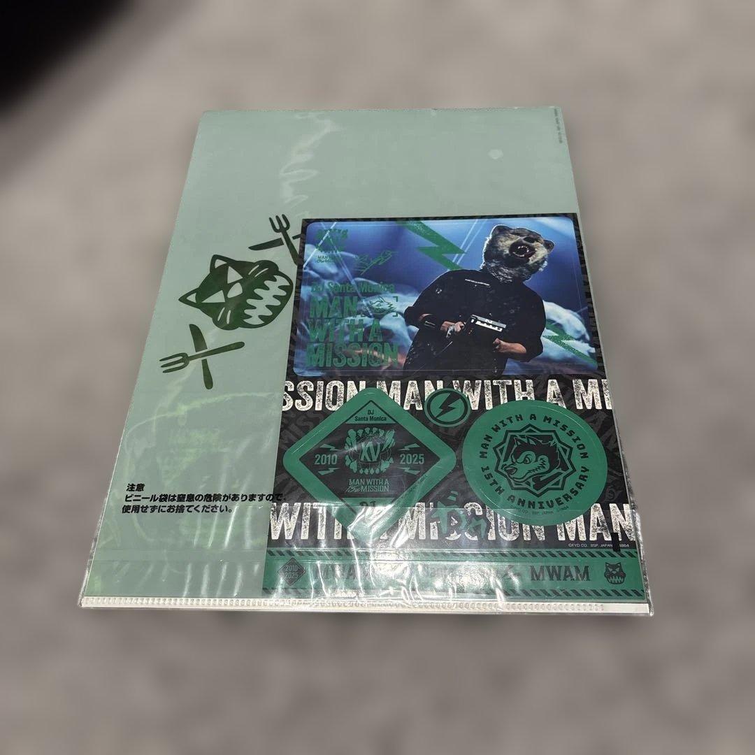 マンウィズ 一番くじ I賞 クリアファイル ステッカーセット - メルカリ