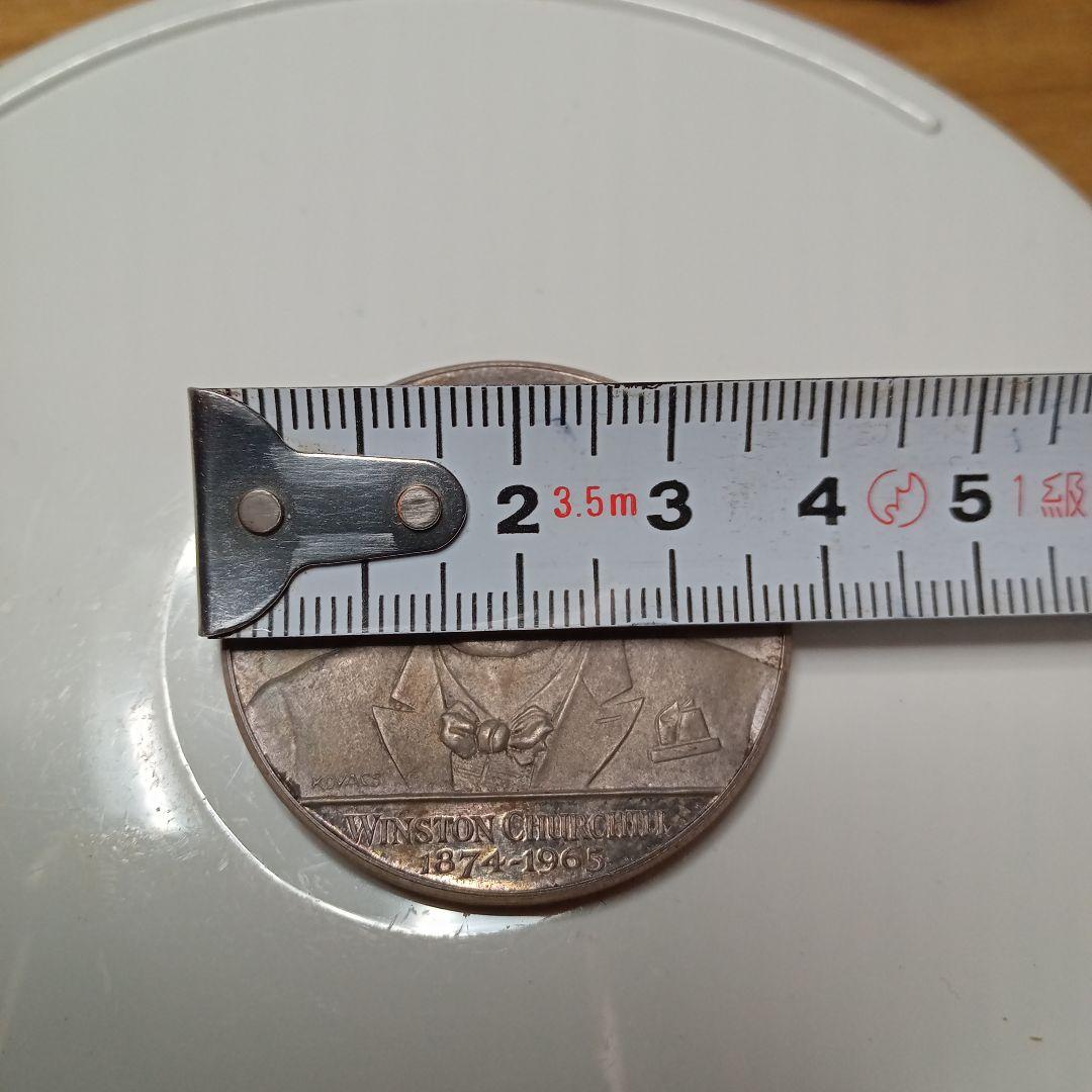 500円記念シルバー1000 。日生クラブ表彰純銀 チャーチルシルバー