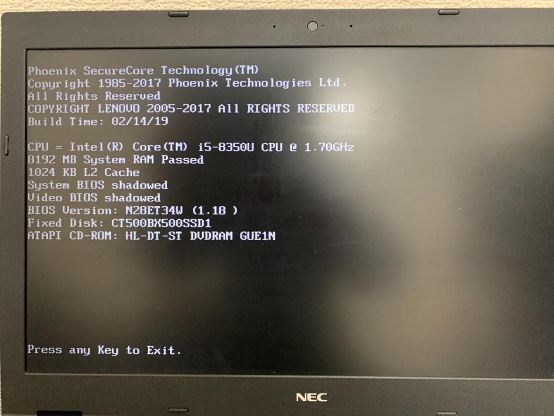 NECジャンクノートPC　SSD500GB　02　Core i5 NECジャンクノートPC SSD500GB 01 Core i5