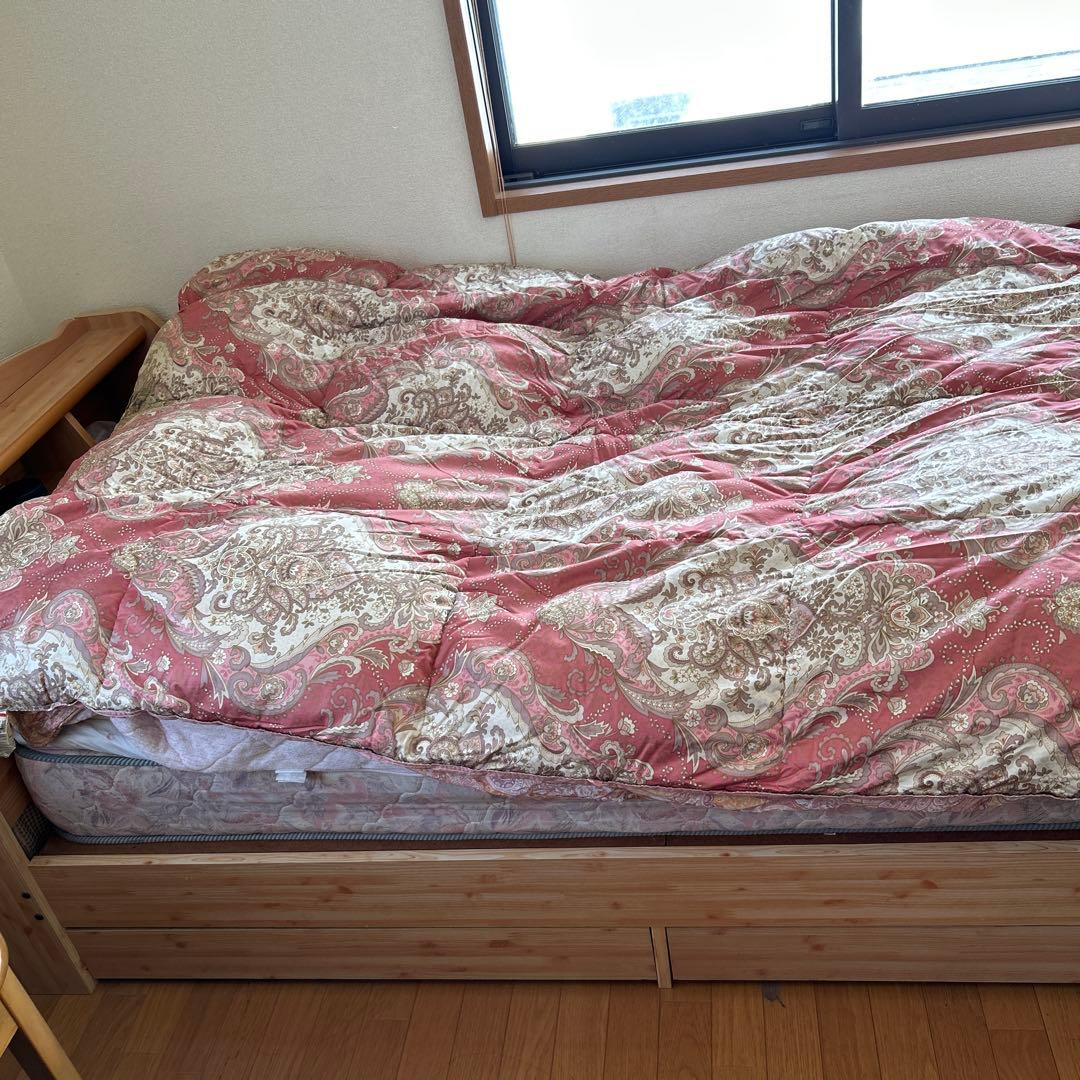 7.美品！ホワイトダウン羽毛布団 D95％ 詰め物1.5kgあったかい