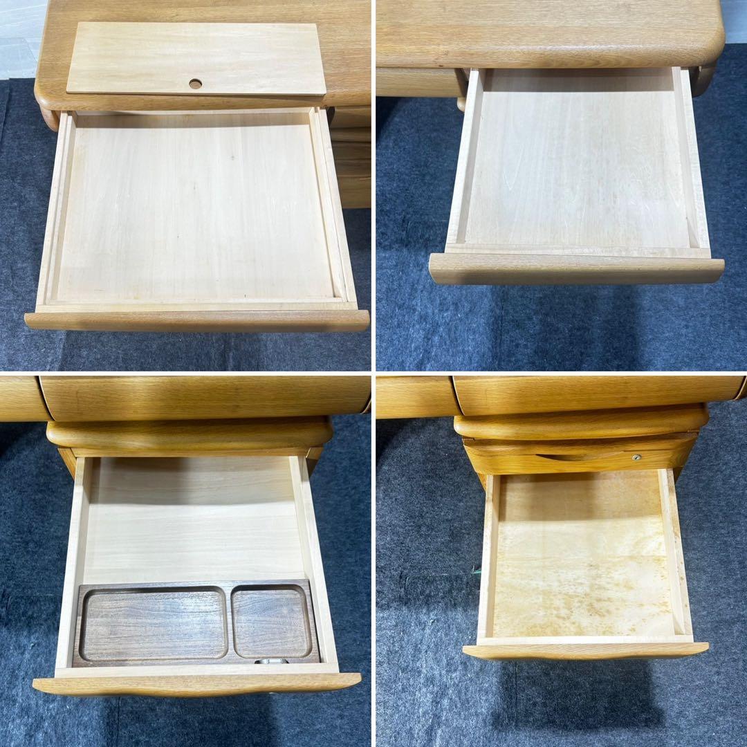 karimoku 学習机セット オーク材 天然木 シンプル 家具 d4937