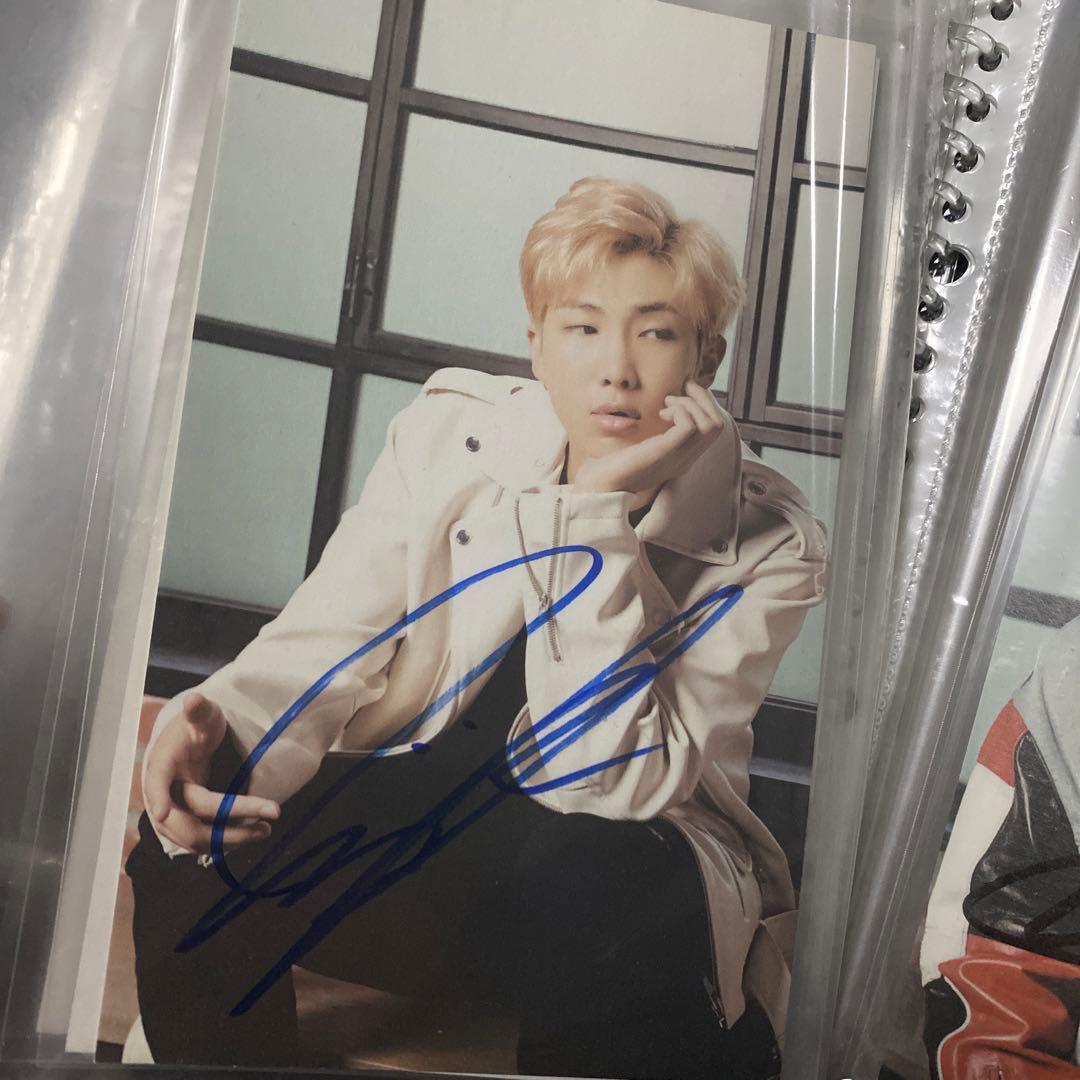 BTS バンタン RM ナムジュン サイン 直筆 セット - メルカリ