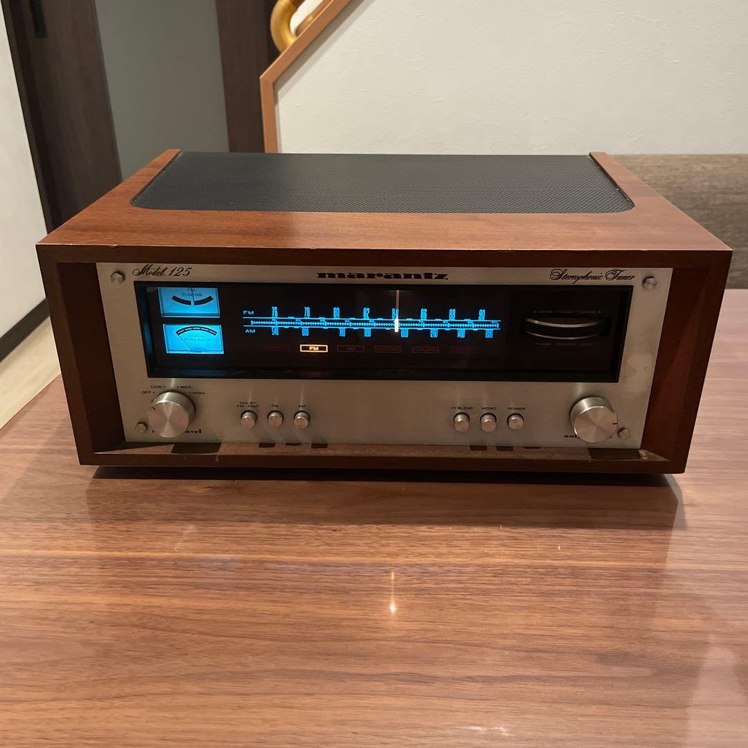 【即購入OK】Marantz Model125 チューナー 木製ケース付き Marantz Model 125 AM/FM Stereo Tuner W/ 30 day carry-in warranty
