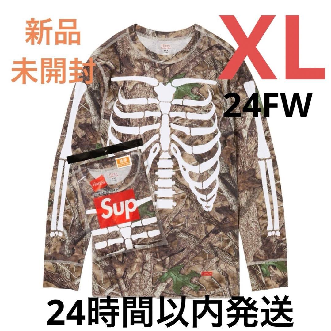 Supreme Hanes Bones Thermal Crew サーマル XL - メルカリ