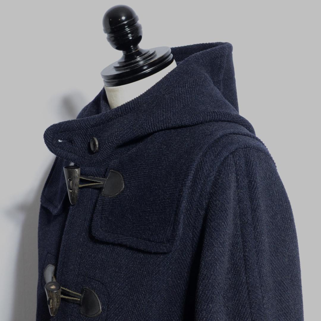 超極上品 ムーアブルック製 カットパイル ダッフルコート ヘザー