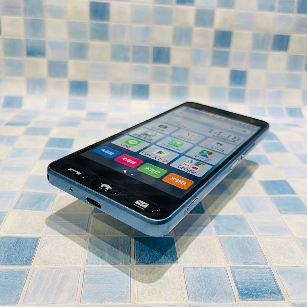 SIMフリー 京セラ かんたんスマホ 32GB ライトブルー 電池良好 - メルカリ