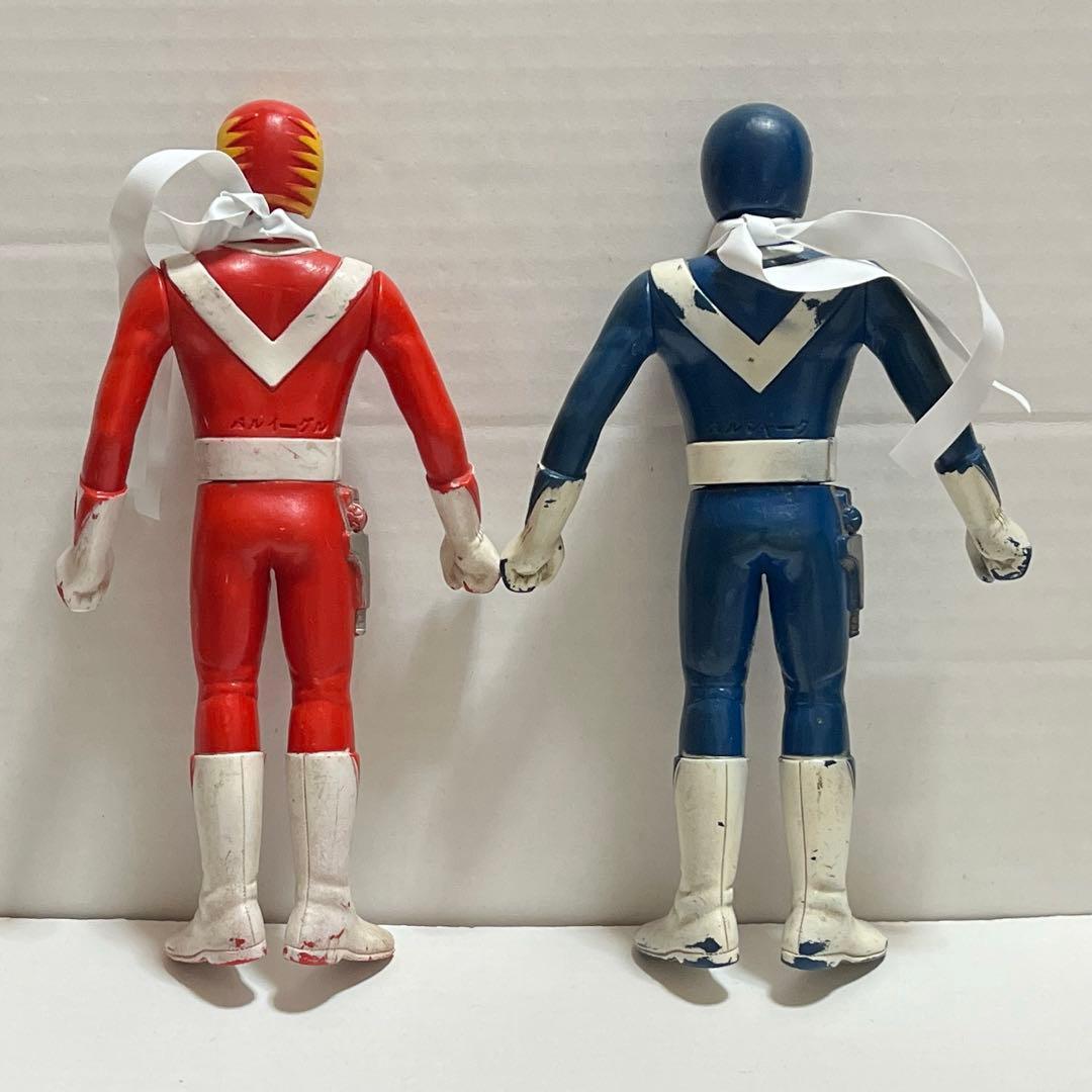 ☆サンバルカン バルイーグル バルパンサー バルシャーク ソフビ 16.5