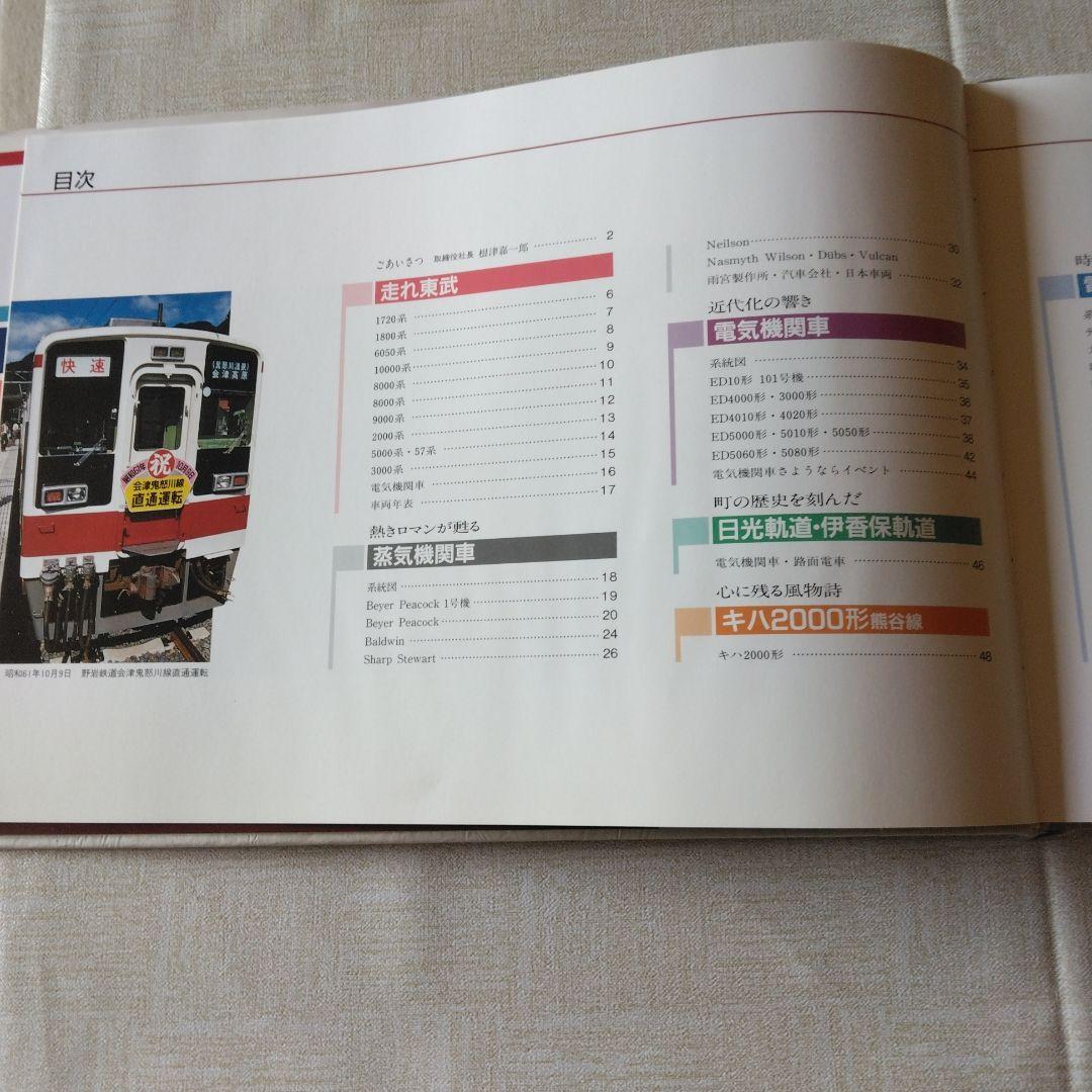 東武の鉄道車両 90年の歩み 写真集 ＋東武鉄道創立80周年記念乗車券
