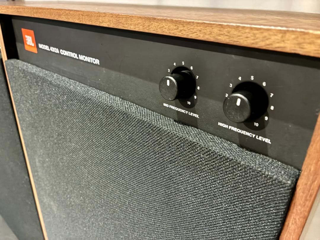 音質良好】JBL4312Aスピーカー/2本セット/木目ウォルナット