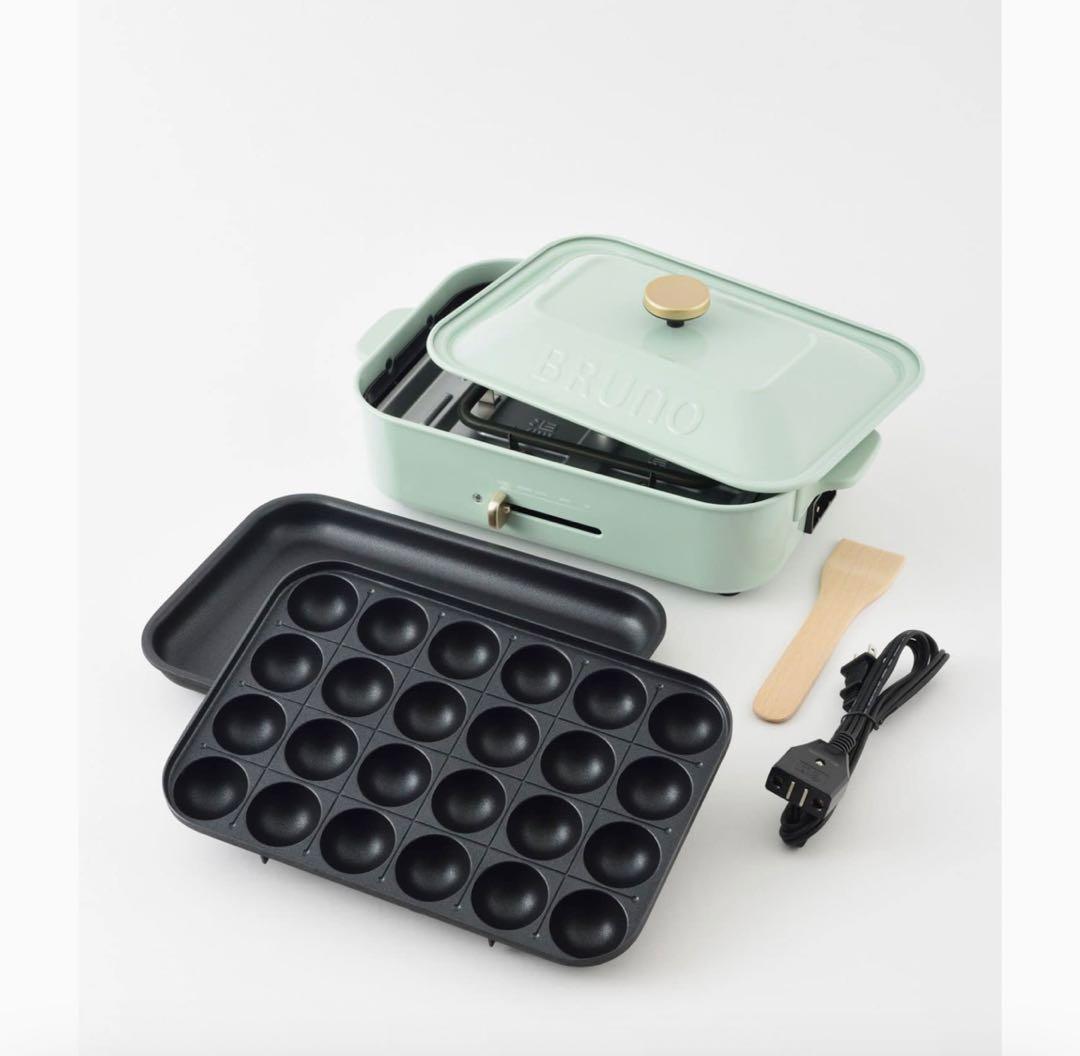 BRUNO コンパクトホットプレート BRUNOたこ焼きピック、レシピ付き Amazon | 《ブルーノ 公式店限定 オリジナルたこ焼きピック レシピ付き