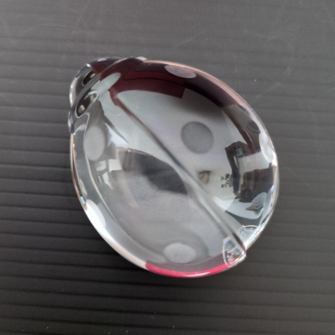 美品】Baccarat バカラ てんとう虫 クリスタル クリアー