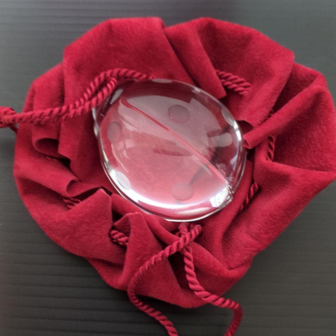 美品】Baccarat バカラ てんとう虫 クリスタル クリアー