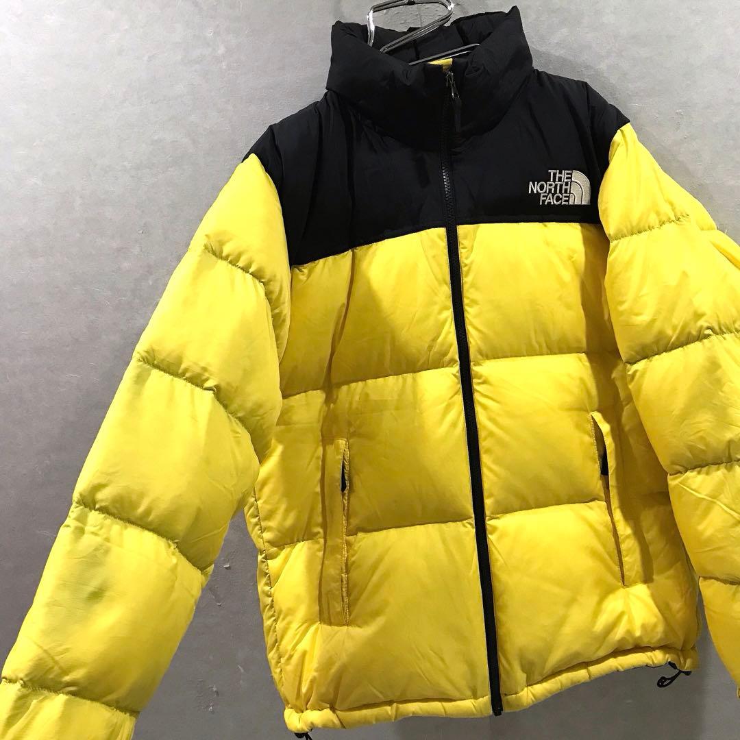 THE NORTH FACE ヌプシ ダウンジャケット 黄黒 L 中古・古着通販】THE NORTH FACE (ザ ノース フェイス) ヌプシダウン