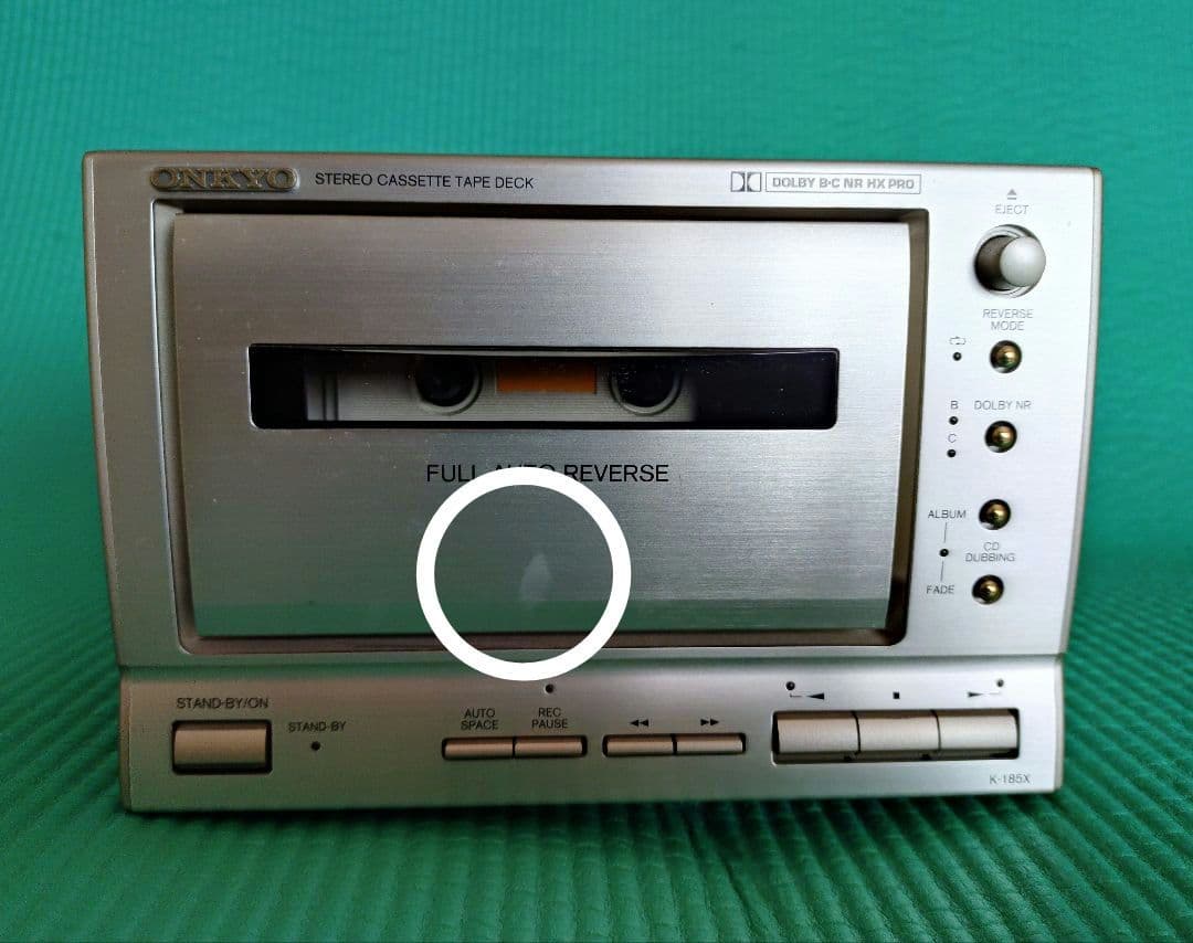 ONKYO INTEC K-185X ステレオカセットデッキ 取扱説明書付き - メルカリ