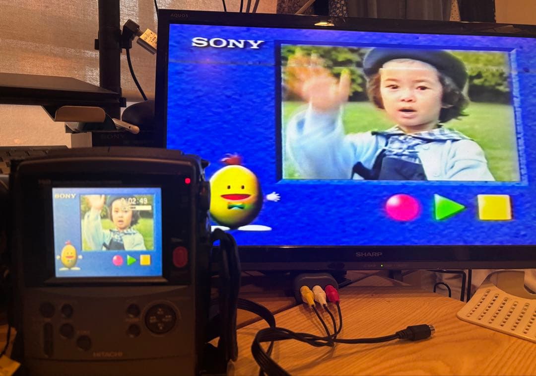 正常動作確認美品◇日立ビデオカメラ Hi8 VM－H100L はなれワザ