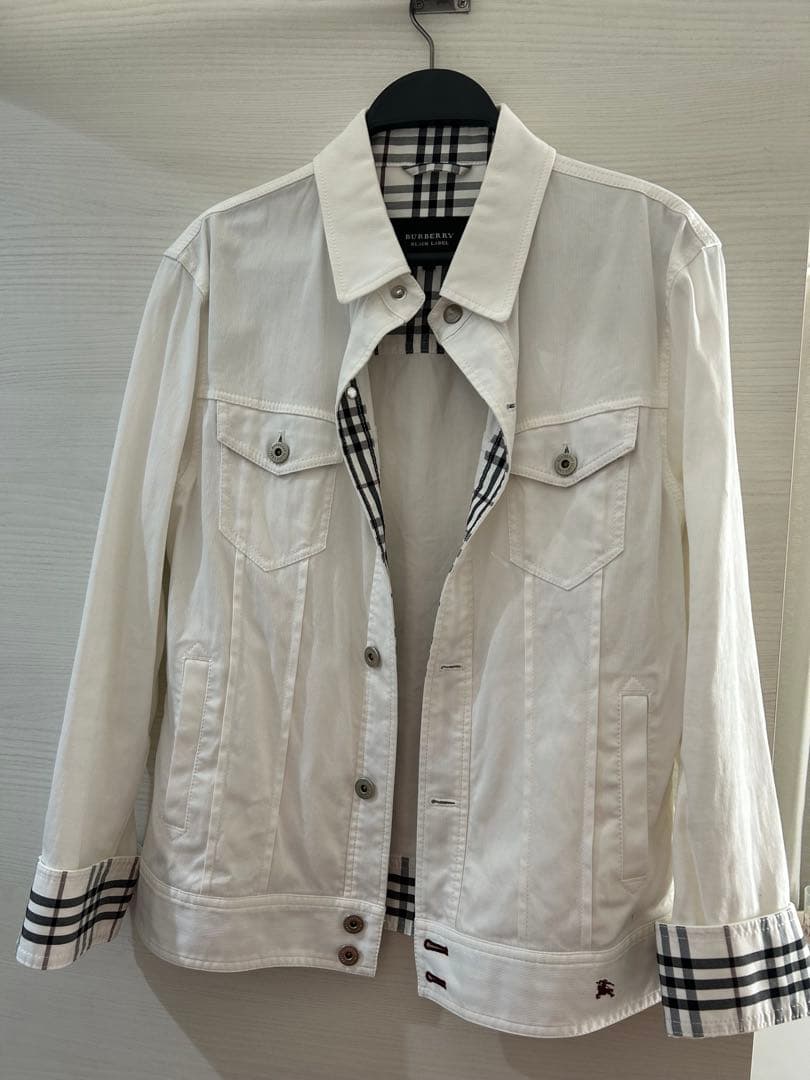 美品 BURBERRY BLACK LABEL デニムジャケット BURBERRY BLACK LABEL デニムジャケット L - メルカリ