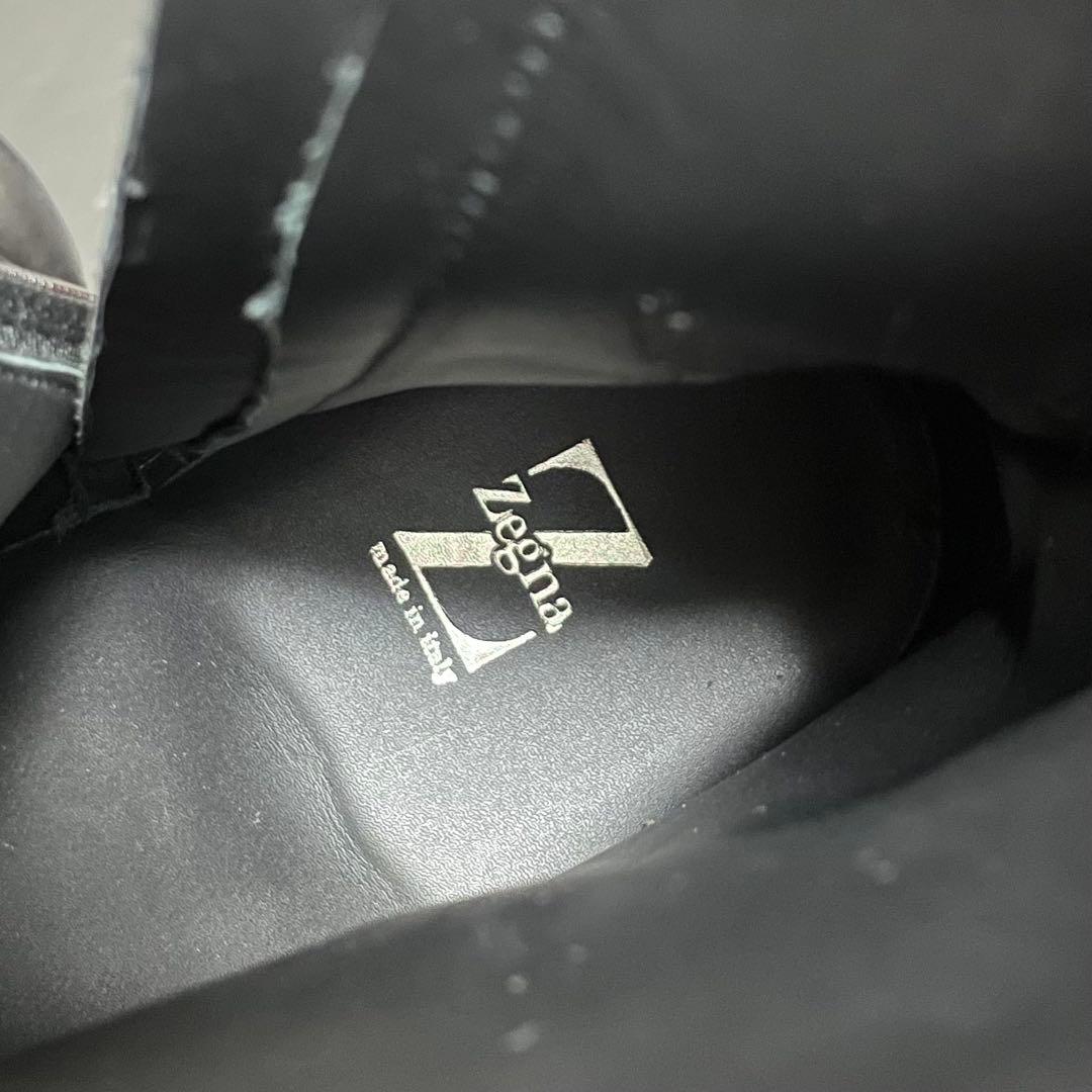 Ermenegildo Zegna (ゼニア)レザーブーツ 25.5cm 黒色