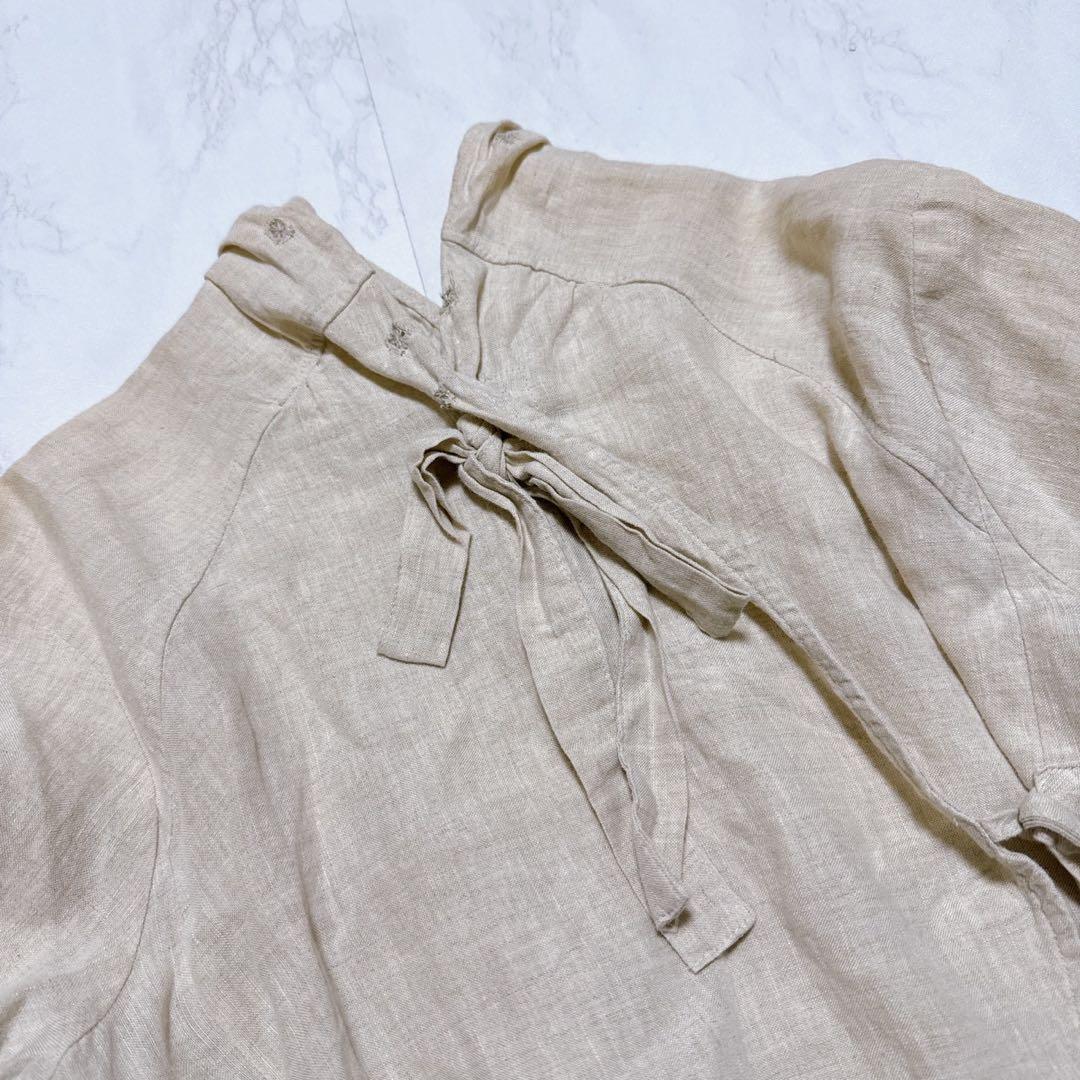 希少】KAPITAL リネン 100% カシュクールシャツ 刺し子 生成り - メルカリ