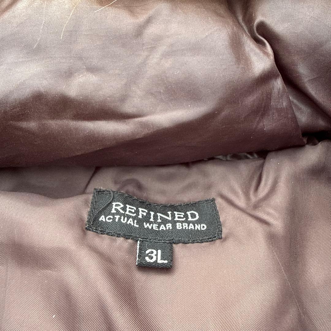 y2k archive 平成ギャル お兄系 ファーダウンベスト ブラウン 短丈