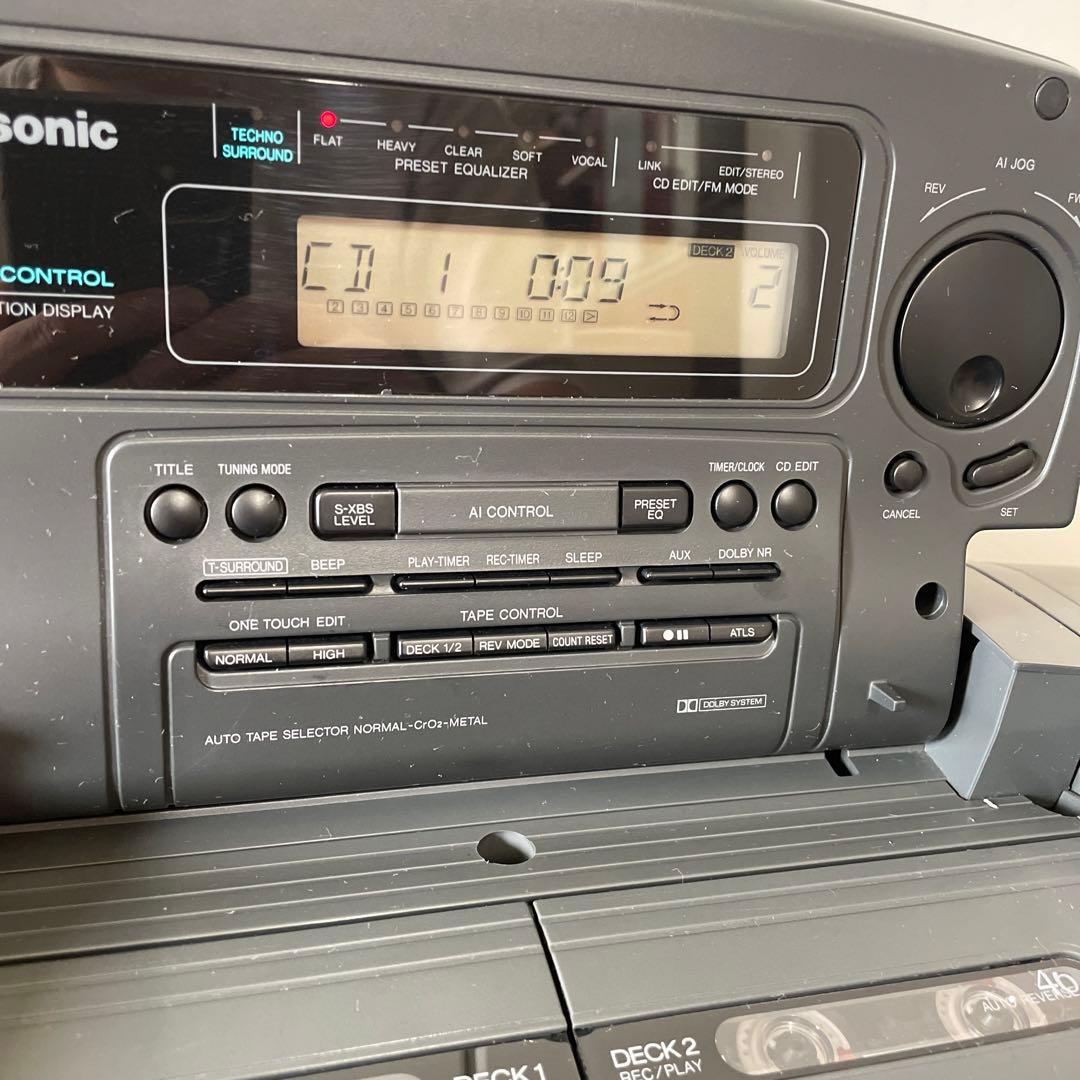 パナソニック コブラトップ搭載 CDラジカセ RX-DT75 ジャンクにて