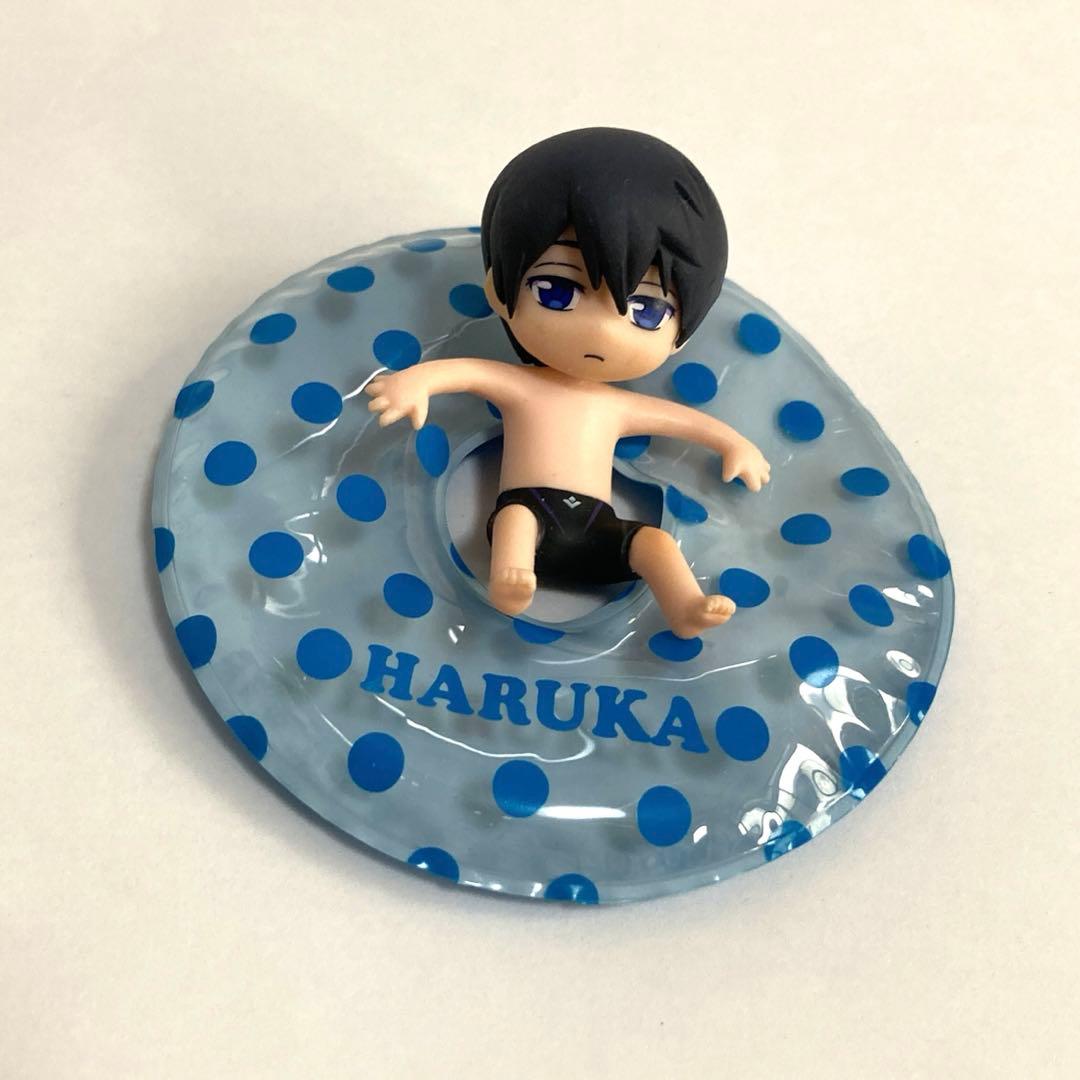 Free! 七瀬遙 ラバーストラップ キャラプカ フィギュア 缶バッジ