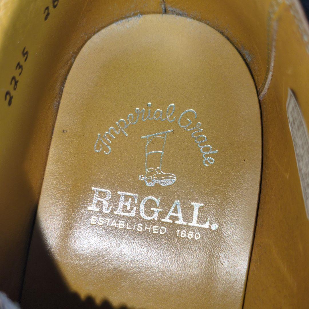REGAL リーガルインペリアルグレード】革靴 黒 ウイングチップ 2235