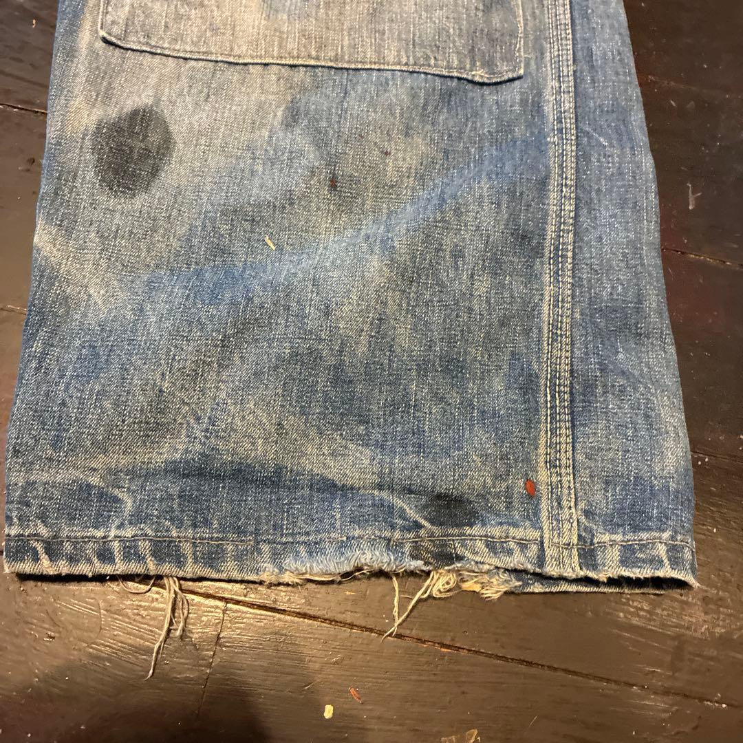 圧倒的雰囲気！]70s Lee ビンテージ オーバーオール ボロの美学。炭鉱