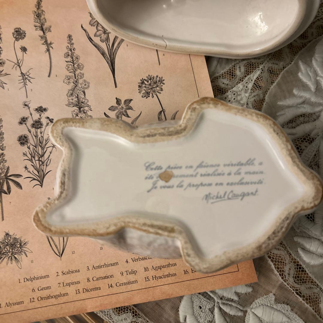 ミニ！フランスアンティークうさぎテリーヌポットバニーラビット