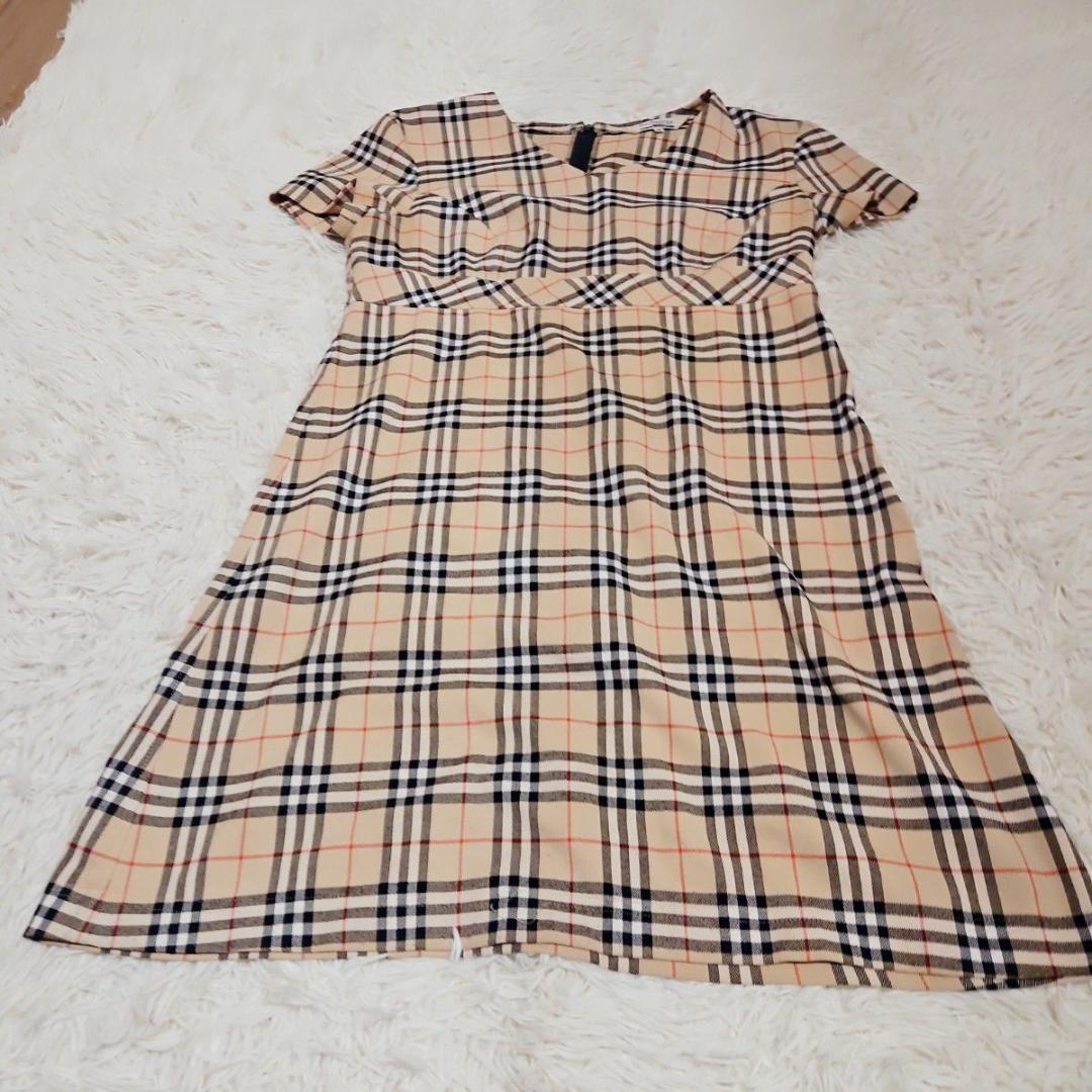 BURBERRY ブルーレーベル ワンピース フレア ノバチェック Lサイズ
