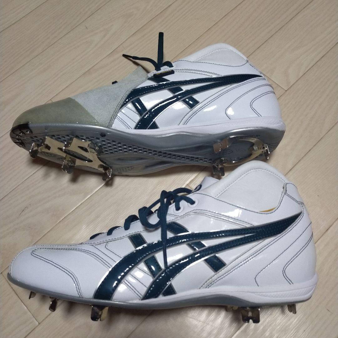 新品 asics アシックス 野球 ミドルカット スパイク オーダー 28cm