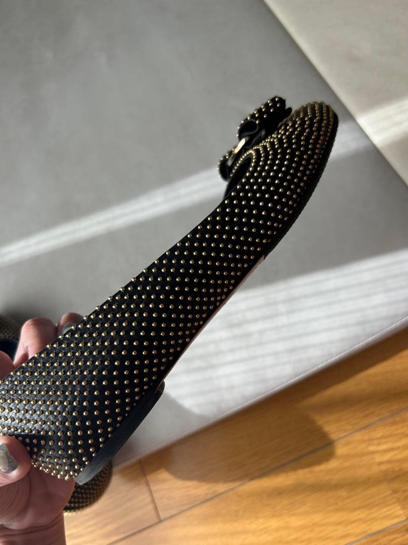 専用】フェラガモ スタッズ バレエシューズ 36.5