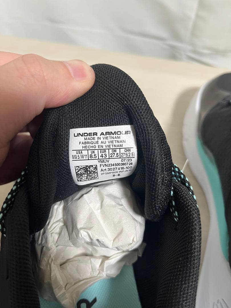 新品タグ付 アンダーアーマー カリー11 27.5cm バッシュ Curry11