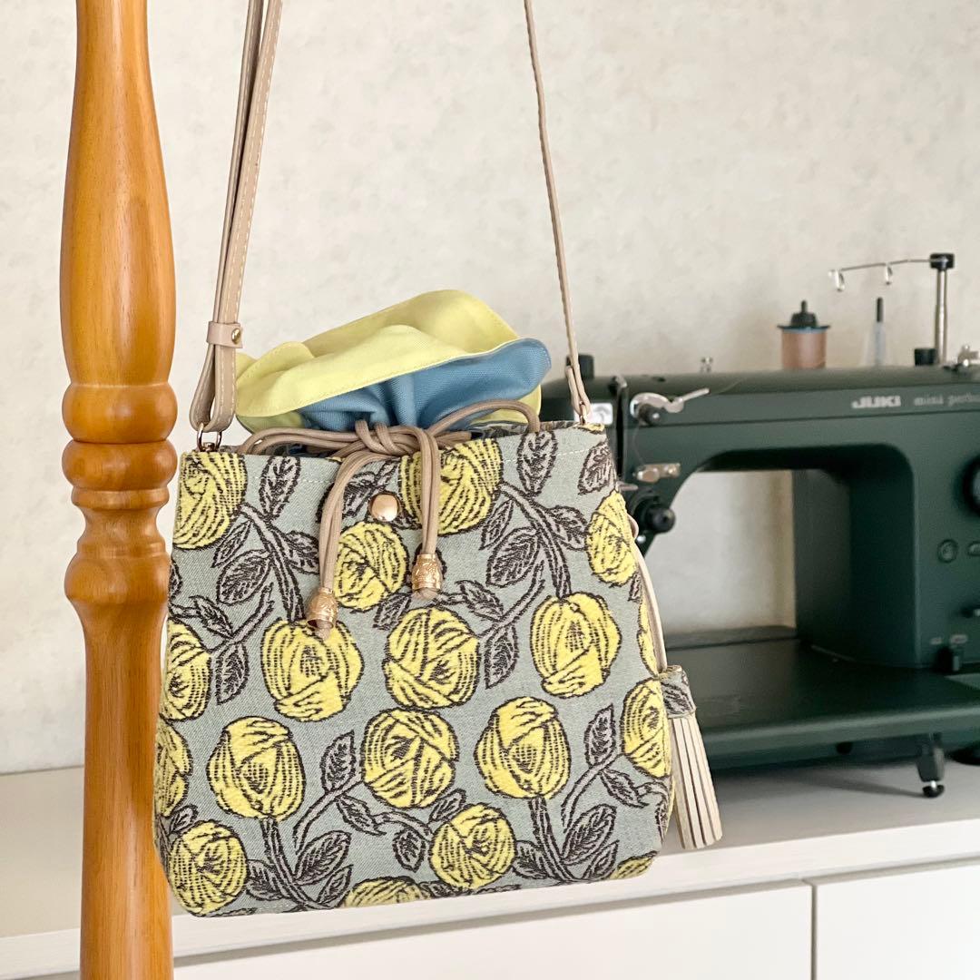 ミナペルホネンrosyあおり巾着ショルダーバッグ MM602-242 - メルカリ