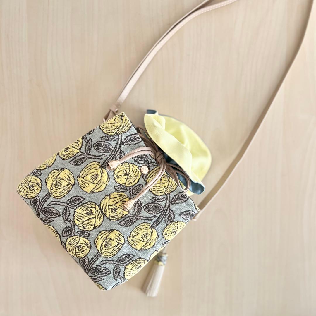 ミナペルホネンrosyあおり巾着ショルダーバッグ MM602-242 - メルカリ