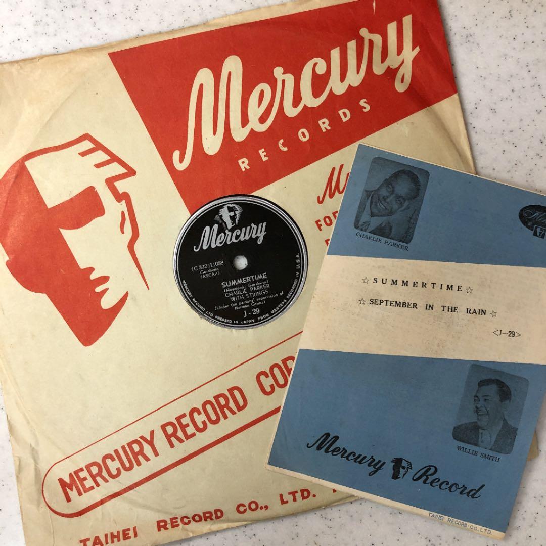 貴重！78rpm CHARLIE PARKER SP盤 蓄音機 Charlie Parker With Miles Davis – Buzzy / Donna Lee – Shellac (10