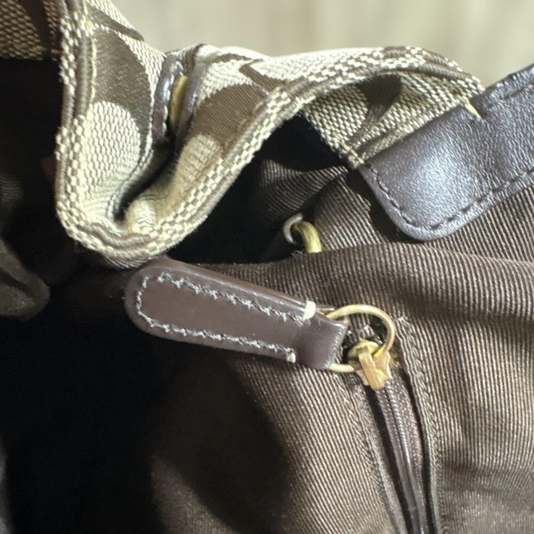 COACH コーチ レディース ハンドバッグ シグネチャー柄 シルクスカーフ