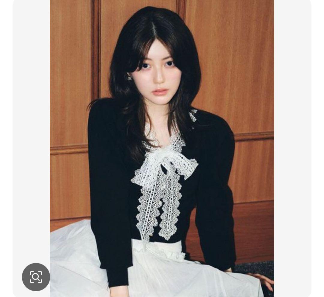 USAGI ONLINE限定】snidel レースボウタイカーディガン - メルカリ