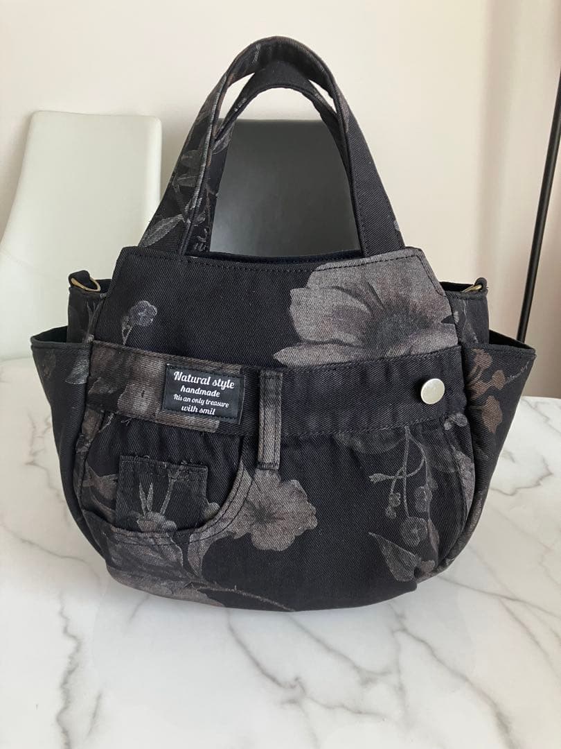 851 ピエロ様専用 花柄デニムリメイクバック ハンドメイド 3点