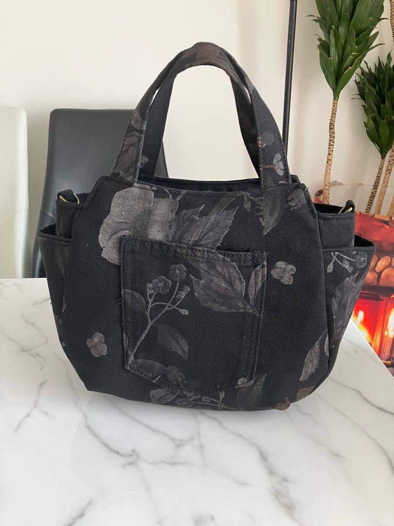 851 ピエロ様専用 花柄デニムリメイクバック ハンドメイド 3点