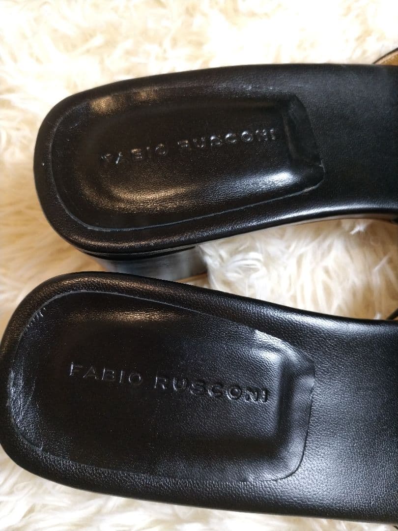 美品】39 ファビオルスコーニ ミュール サンダル ブラック 24cm - メルカリ