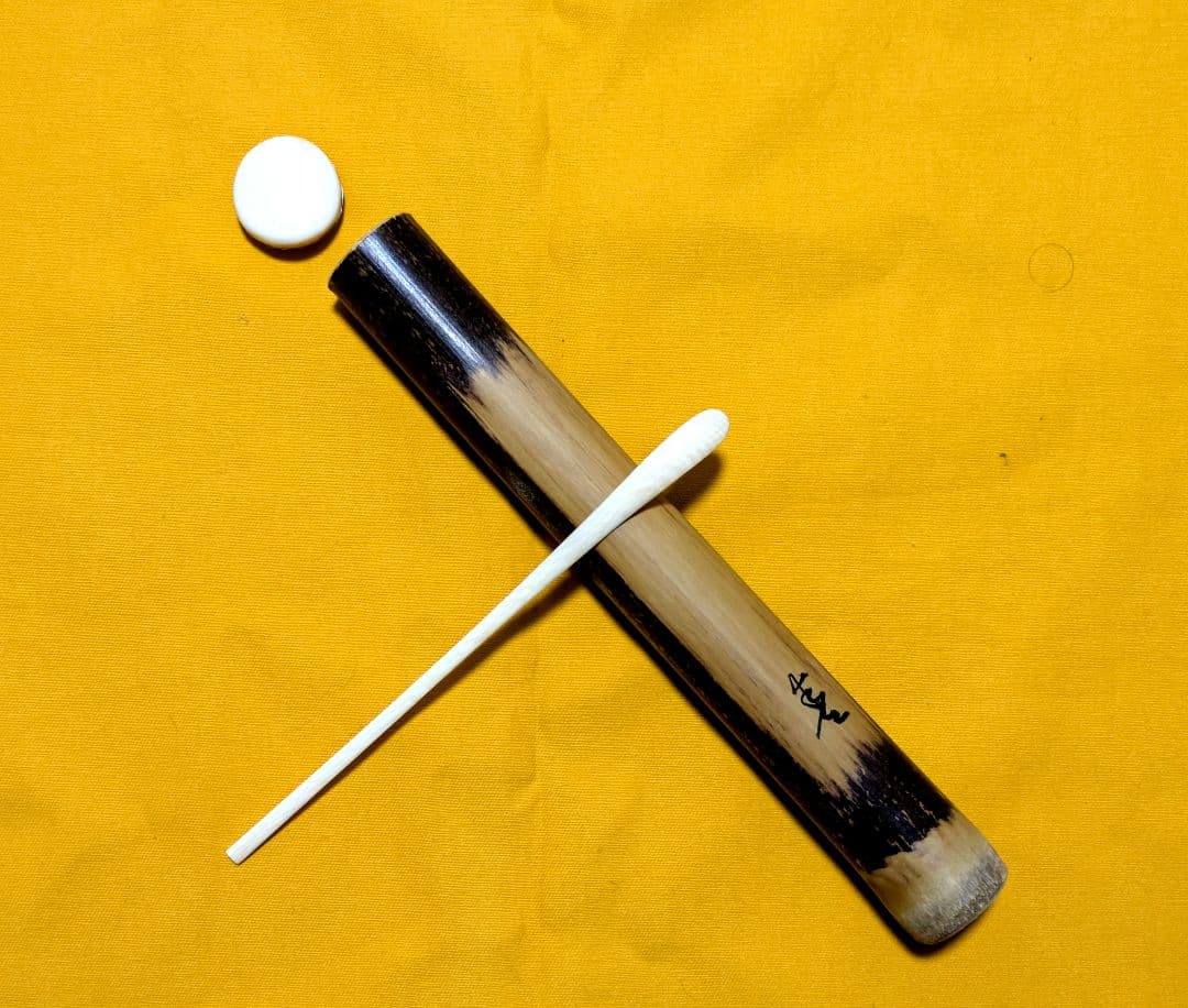 閉店売り尽し】手削茶杓 短寸細身薄型利休（箱入・仕覆寸） - メルカリ