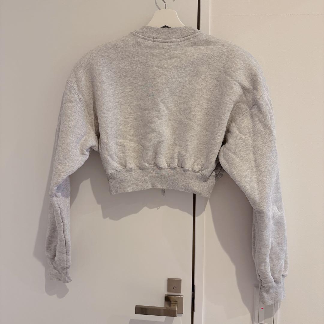 alexanderwang クロップドスウェット alexanderwang グレー クロップド