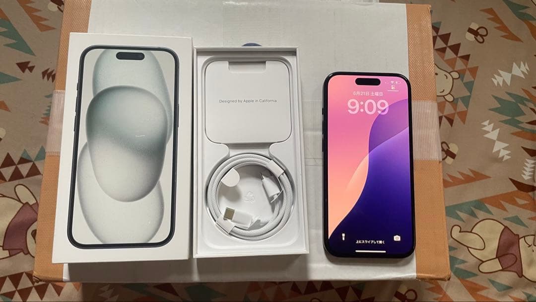 超美品 iPhone 15 128GB 黒 SIMフリー動作確認済 100% Apple iPhone 15 128GB ブラック 白ロム 動作確認済 99%【全額返金保証