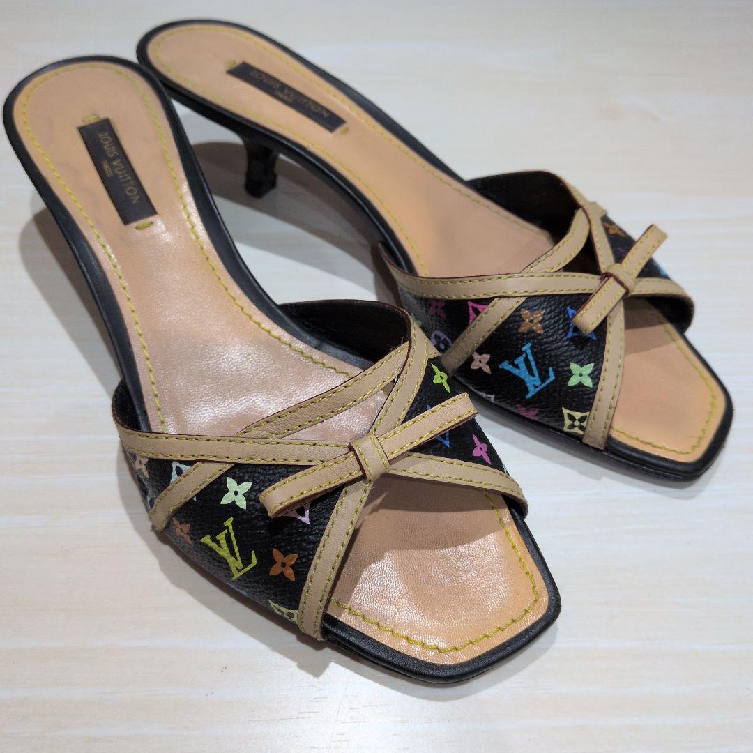Louis Vuitton サンダル モノグラムマルチカラー　36ハーフ ルイ·ヴィトン】モノグラム·マルチカラーが足元を彩る新作ウィメンズ