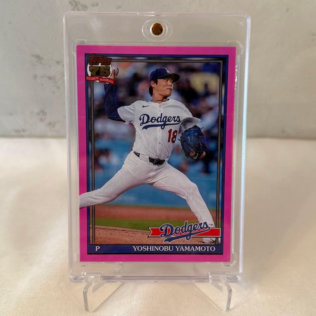 topps 山本由伸 Yoshinobu Yamamoto ピンクパラレル - メルカリ