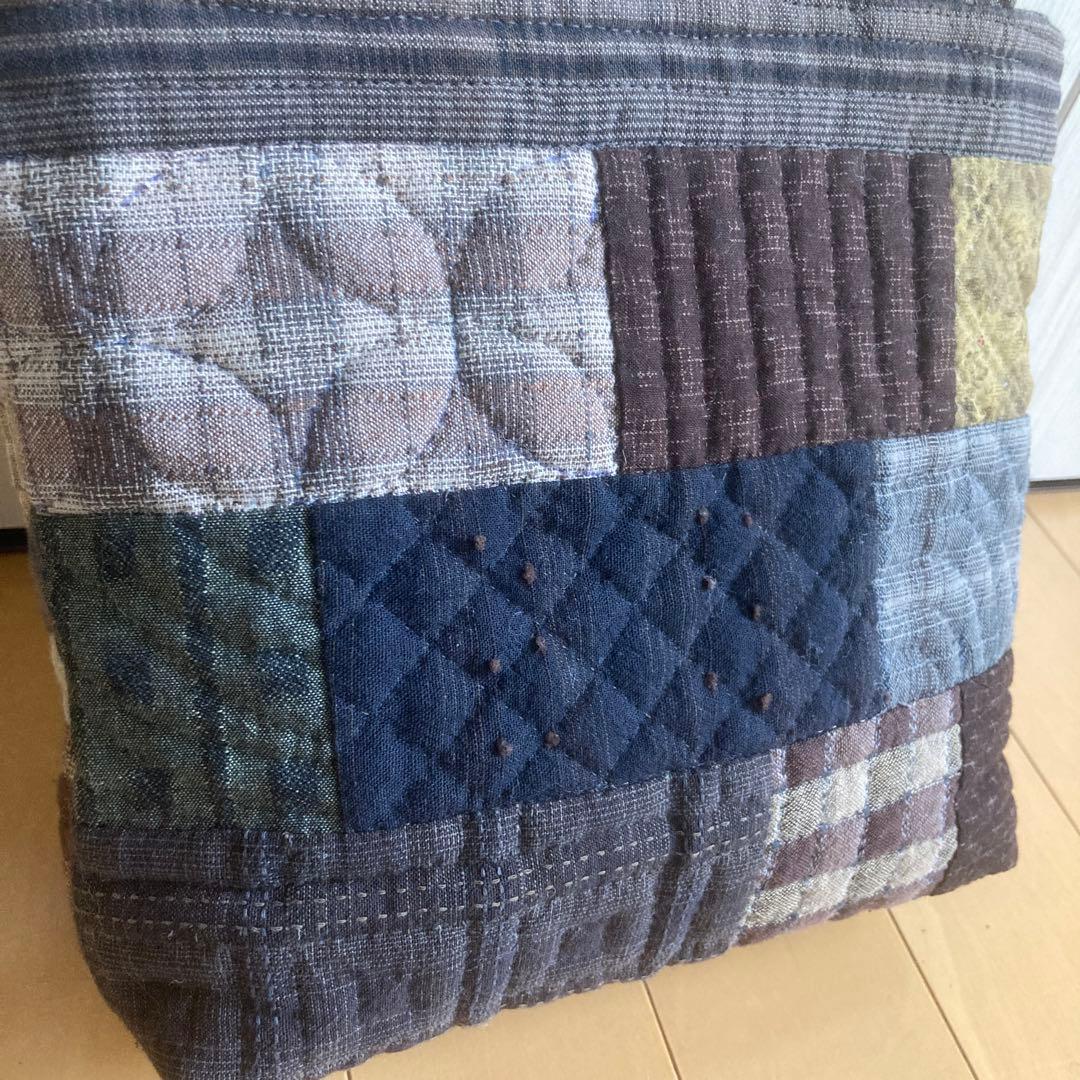 パッチワークキルトの2wayトートバッグ パッチワークバッグ キルト