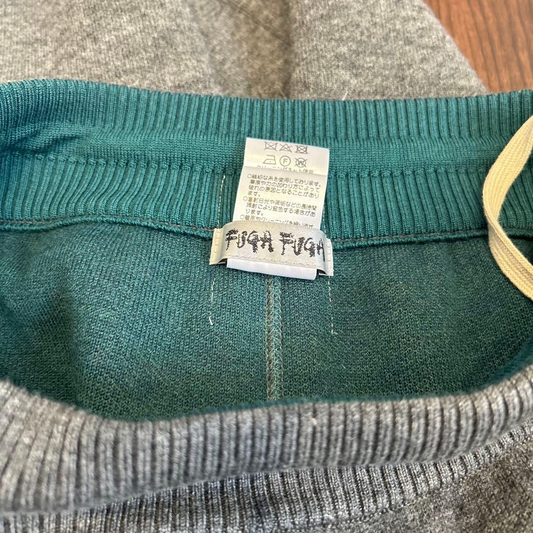 FUGAFUGA ウール 圧縮ニット ガウチョ パンツ ワイドパンツ - メルカリ