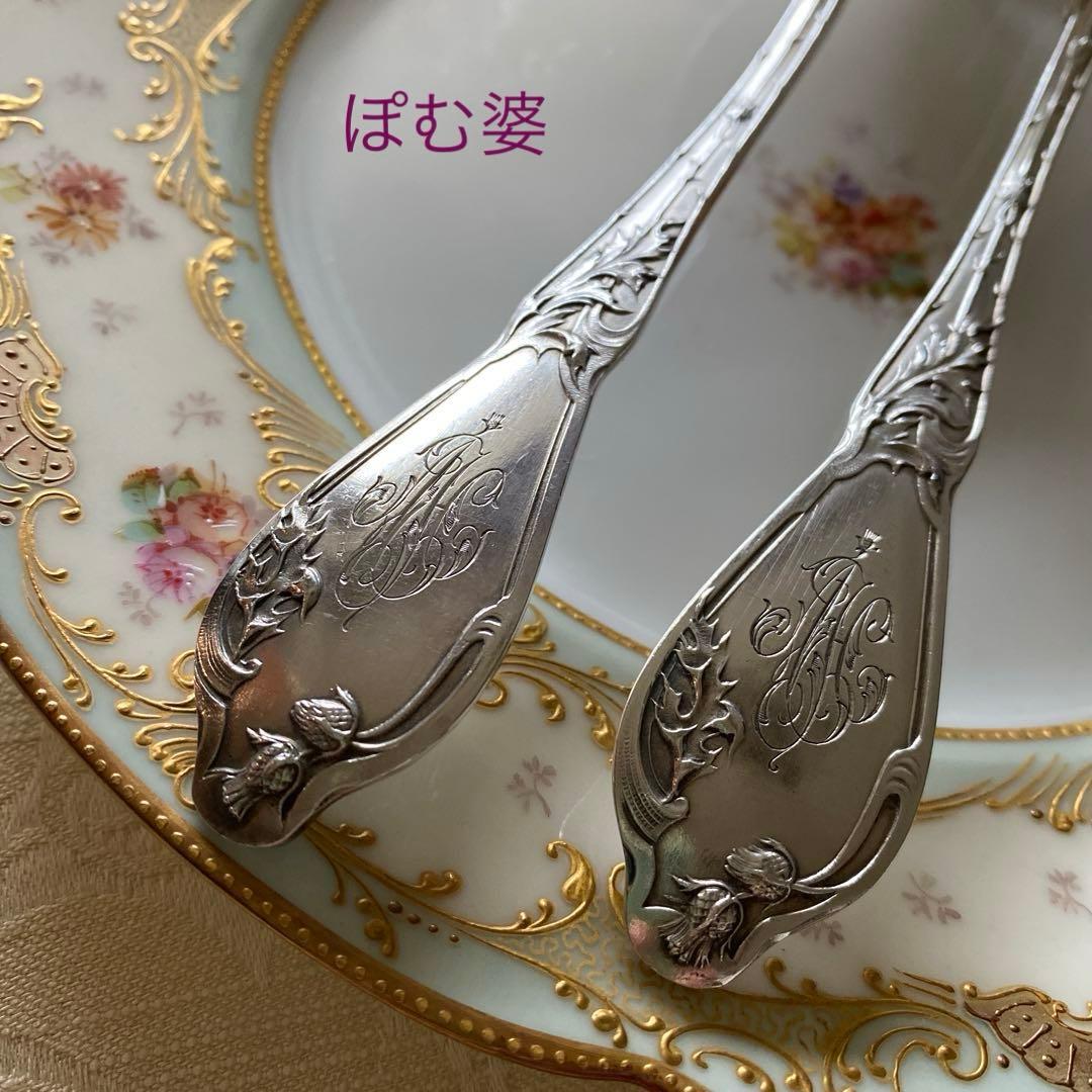 フランス／純銀】「ブランジェ」フォーク＆スプーン＋「エナン」スプーン